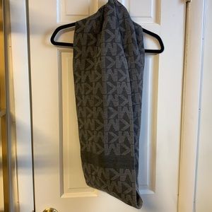 Michael Kors Gray Logo Scarf